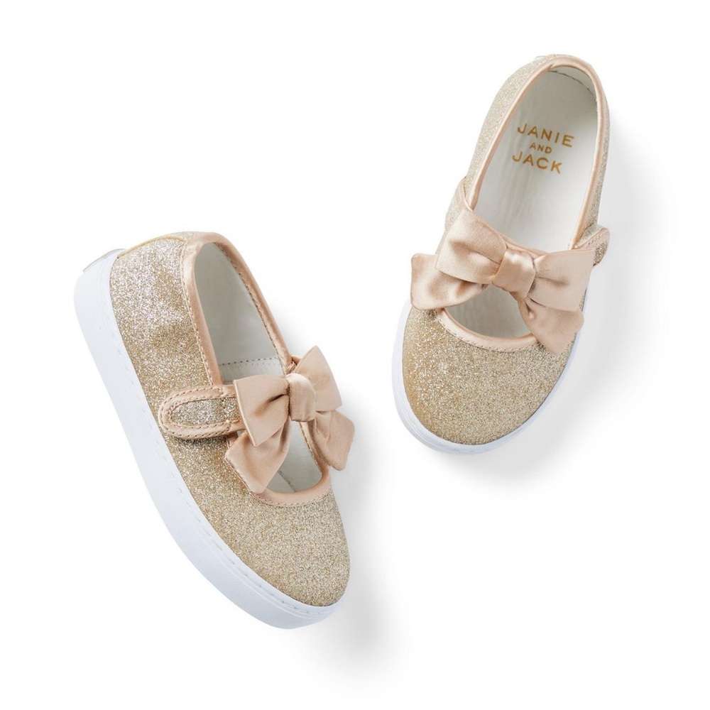 Glitter Bow Sneaker